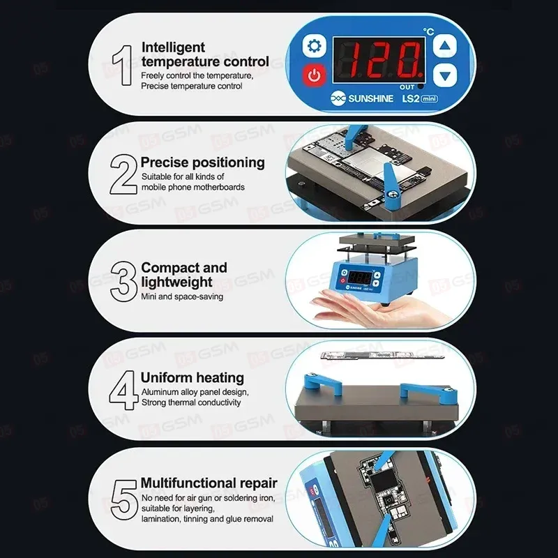 Нижний подогрев плат Sunshine LS2 Mini фото в интернет-магазине 05gsm.ru