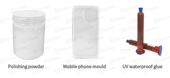 Полировочный аппарат для дисплеев TBK 938M (6 форм, 2 пластины, порошок, клей и пистолет) фото в интернет-магазине 05gsm.ru