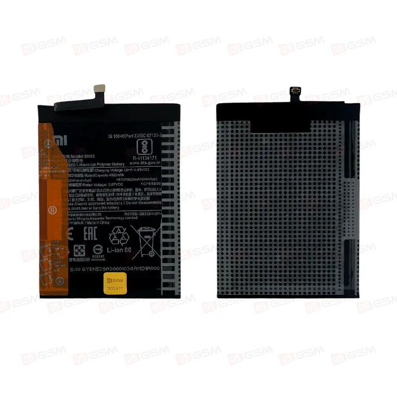 Аккумулятор Redmi Note 9 Pro / Note 10 Pro [BN53] (05GSM; 4920 мАч; гарантия 1 год) фото в интернет-магазине 05gsm.ru