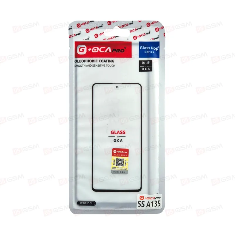 Стекло + OCA (G+OCA) Samsung A135 / M336 черный  фото в интернет-магазине 05gsm.ru