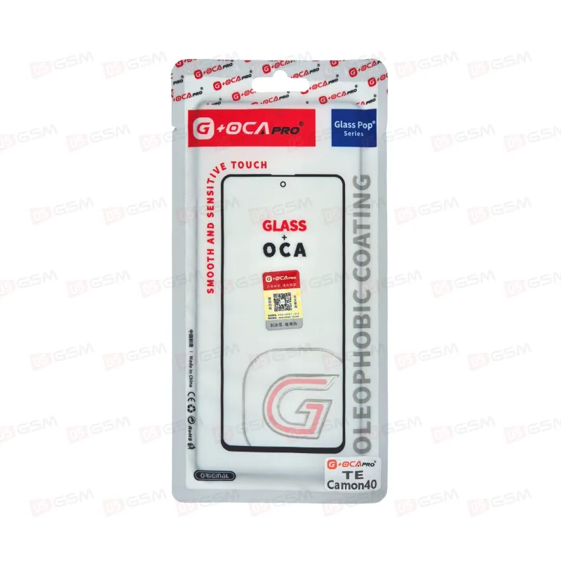 Стекло + OCA (G+OCA) Tecno CAMON 40 фото в интернет-магазине 05gsm.ru