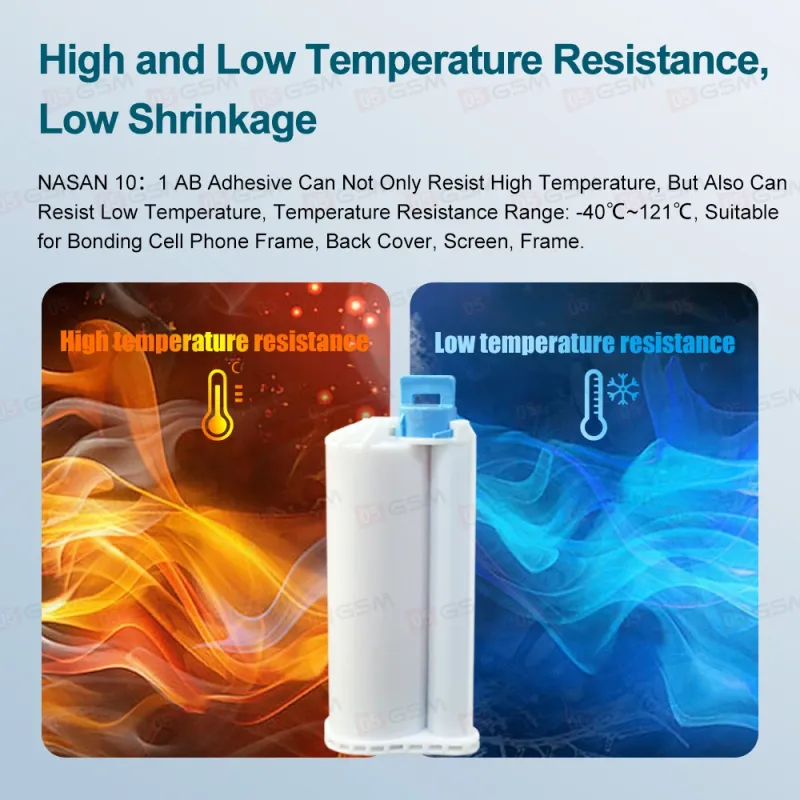 Клей двухкомпонентный Nasan AB 10:1 (50 мл) фото в интернет-магазине 05gsm.ru