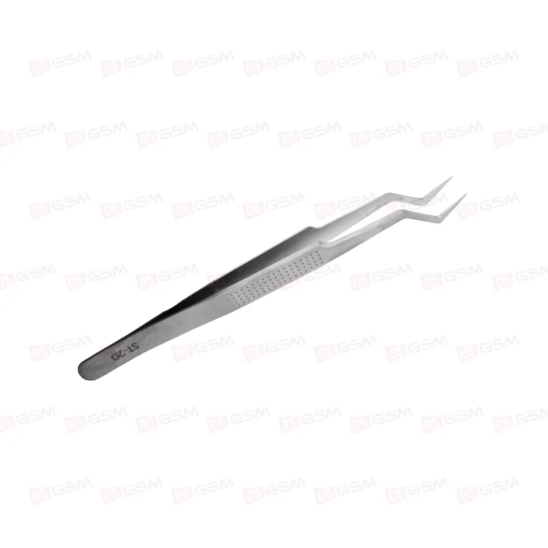 Пинцет изогнутый Stainless ST-20 (Для прижимания трафарета) фото в интернет-магазине 05gsm.ru