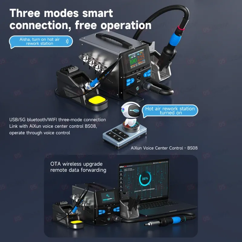 Паяльная станция с термофеном Aixun HT316 фото в интернет-магазине 05gsm.ru