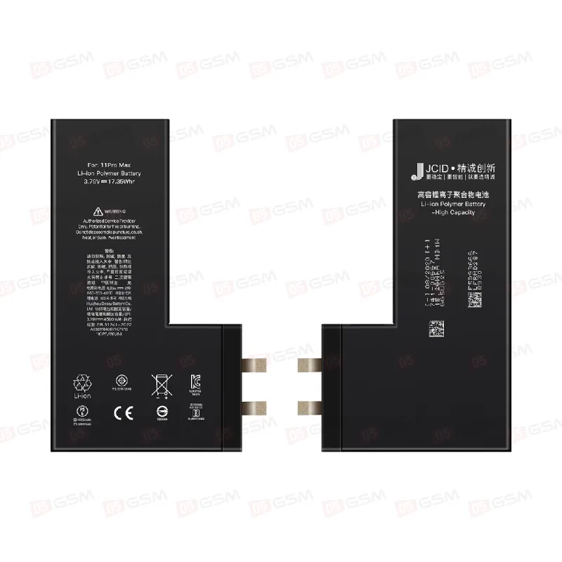 Аккумулятор усиленный без шлейфа iPhone 11 Pro Max (JCID; High Capacity Cell; 4440 мАч) фото в интернет-магазине 05gsm.ru