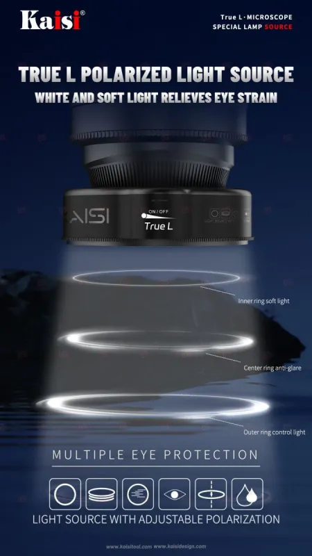 Подсветка на микроскоп Kaisi True L (С антибликовым фильтром) фото в интернет-магазине 05gsm.ru
