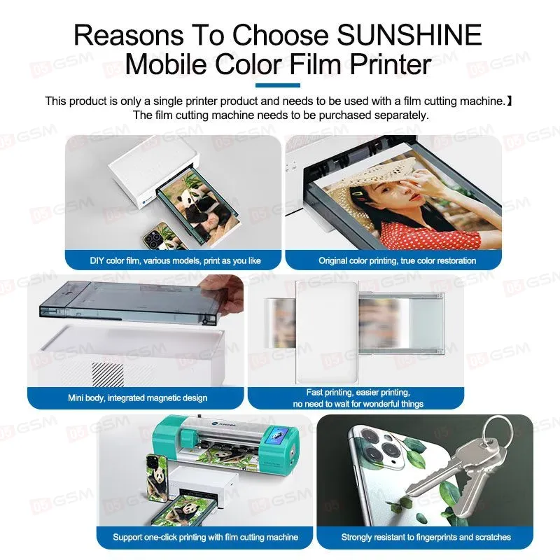 Принтер для печати на пленках Sunshine C1 Mini с картриджем и 36 пленками (Создание скинов) фото в интернет-магазине 05gsm.ru