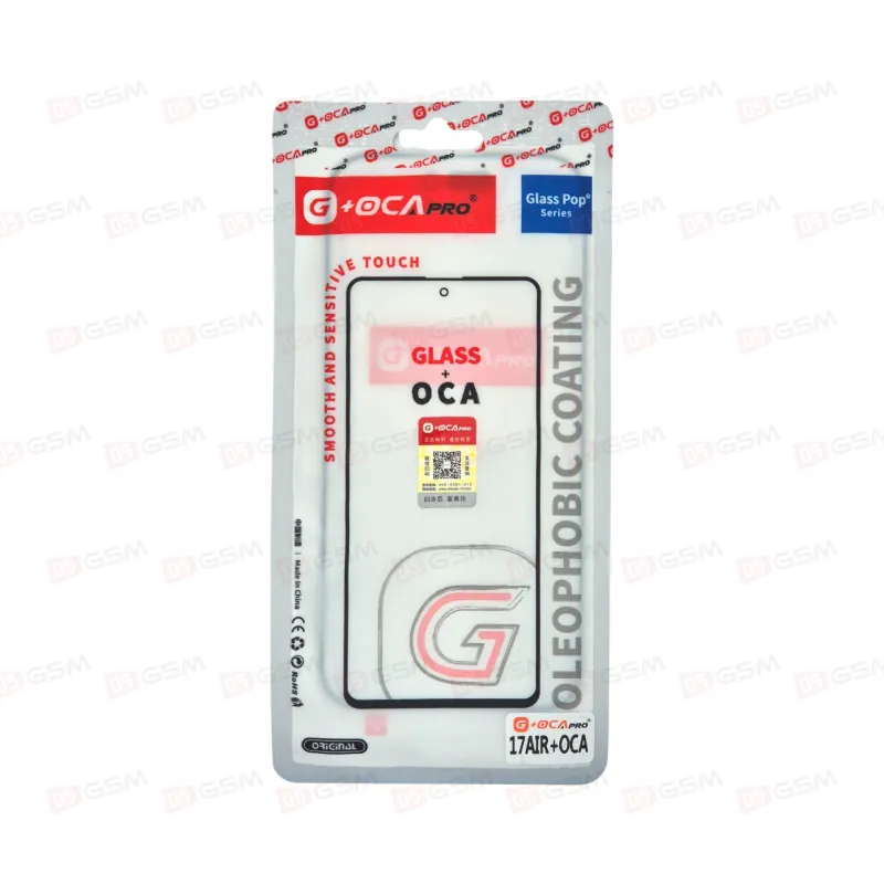 Стекло G+OCA iPhone 17 Air + OCA пленка фото в интернет-магазине 05gsm.ru
