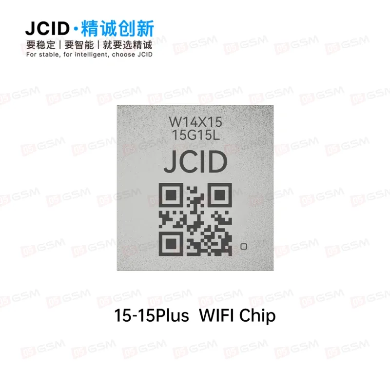 Микросхема отвязки Wi-Fi для iPhone 15/15 Plus (JCID 15 WIFI Chip; BGA 14x15) фото в интернет-магазине 05gsm.ru