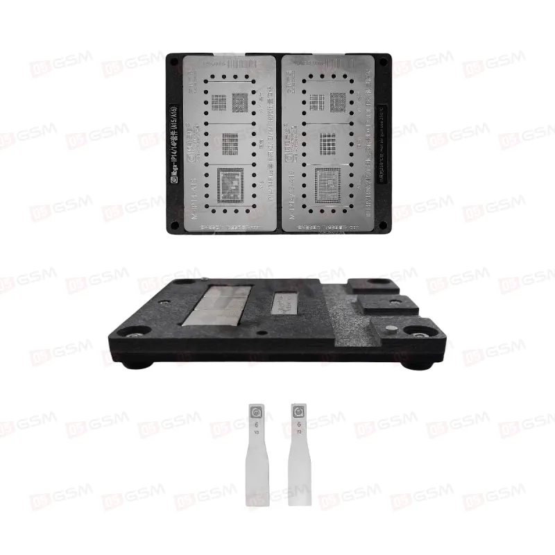 Набор трафаретов Amaoe MBGA-IP 30 in 1 для iPhone 7-16 Pro Max (CPU/NAND/Wi-Fi/Baseband chip) фото в интернет-магазине 05gsm.ru