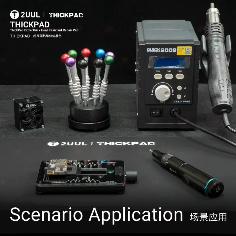 Монтажный коврик 2UUL ST86 Thickpad (Термостойкий; антистатический; 500x350x5 мм) фото в интернет-магазине 05gsm.ru