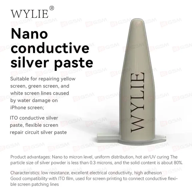 Паста токопроводящая Wylie Nano Conductive Paste (Восстановление зеленых, желтых, белых дисплеев) фото в интернет-магазине 05gsm.ru