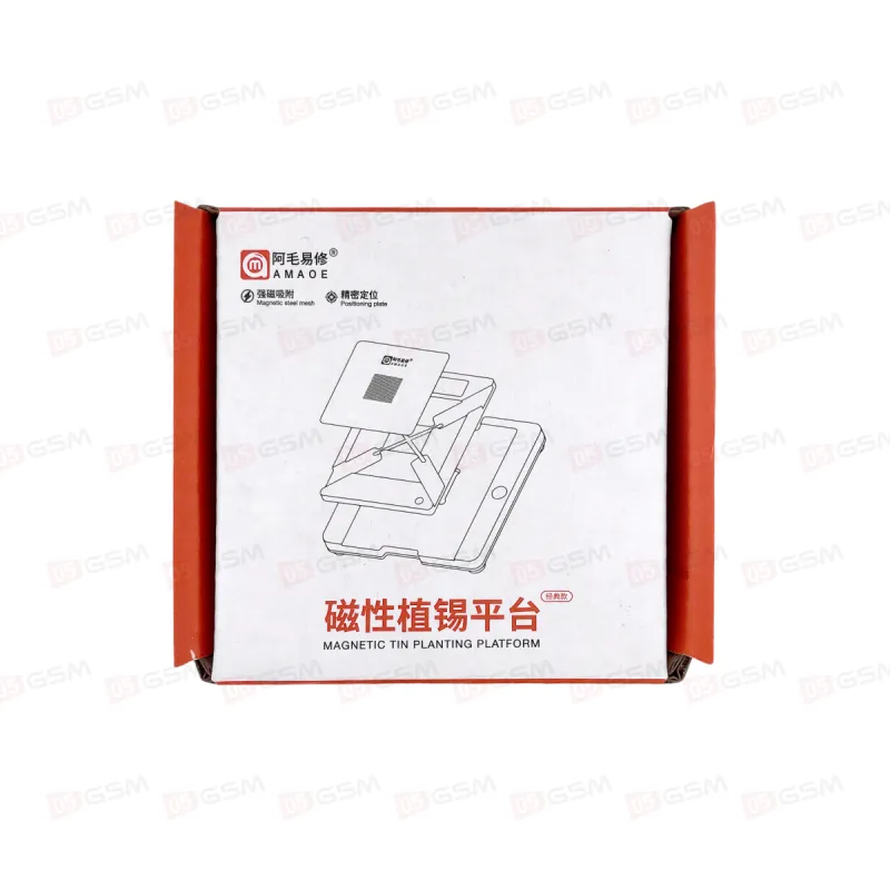 Трафареты для LCD микросхем с держателями Amaoe (LCD X-16 IC) фото в интернет-магазине 05gsm.ru