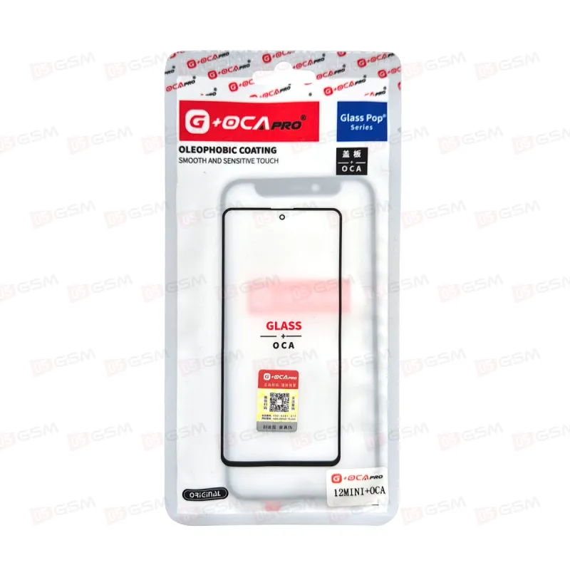 Стекло G+OCA iPhone 12 mini + OCA пленка фото в интернет-магазине 05gsm.ru