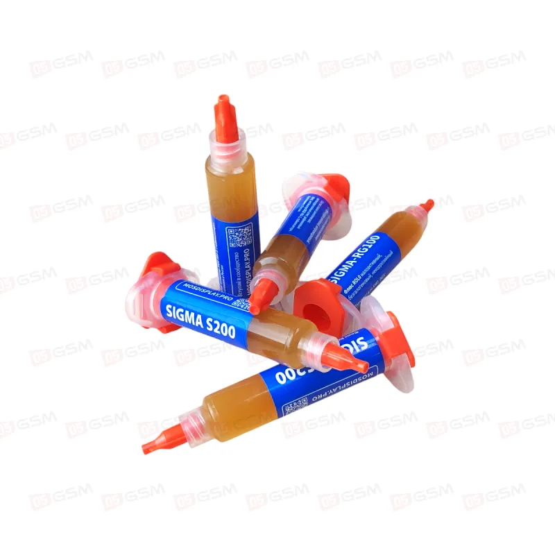 Флюс-гель Mosdisplay Sigma-S200 для BGA и SMD (Среднеактивный; безотмывочный; 5 мл) фото в интернет-магазине 05gsm.ru