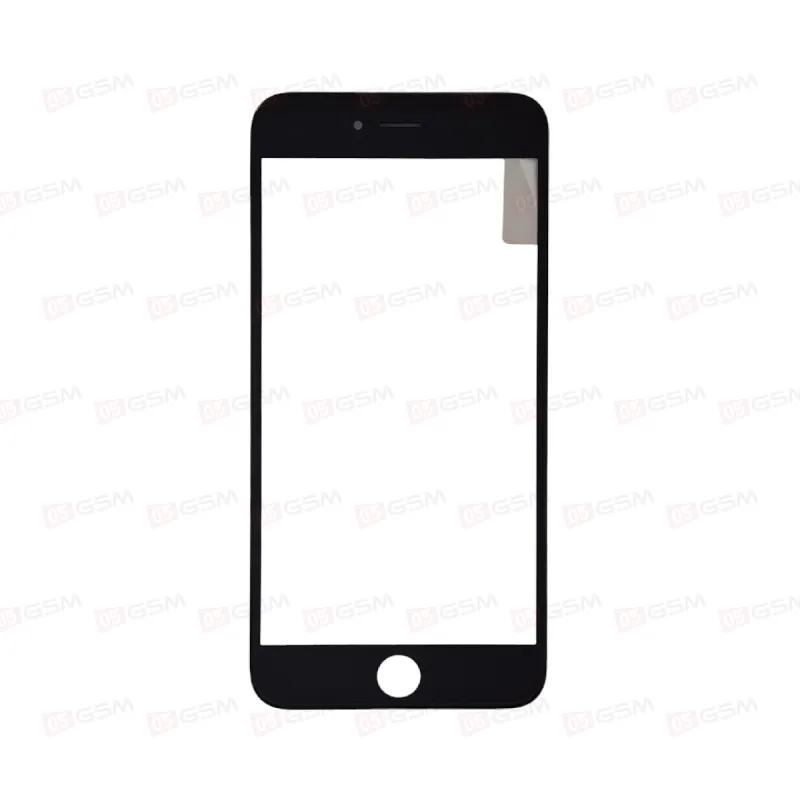Стекло iPhone 6S+ (5.5) Бронированные (9H) черное с РАМКОЙ+OCA пленка фото в интернет-магазине 05gsm.ru