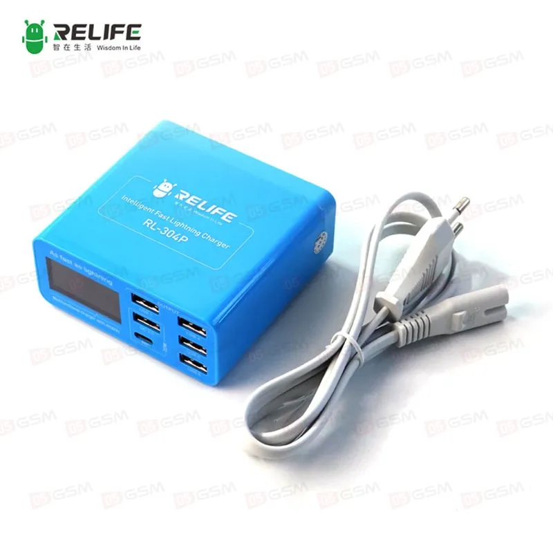 Многопортовое зарядное устройство Relife RL-304P (6 портов; QC 3.0) фото в интернет-магазине 05gsm.ru