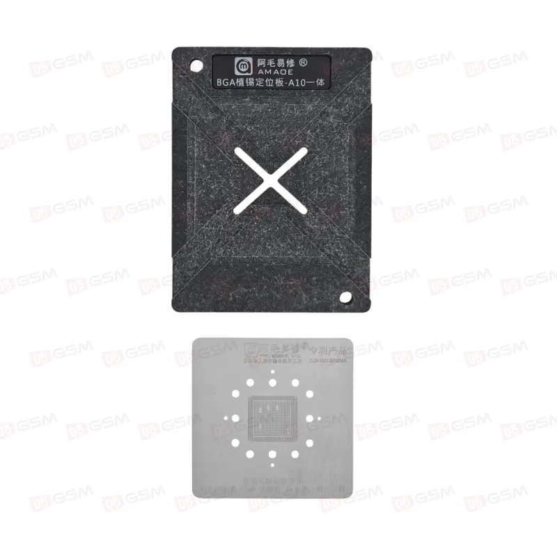 Трафарет для BGA микросхем c держателем Amaoe CPU iPhone A10 фото в интернет-магазине 05gsm.ru