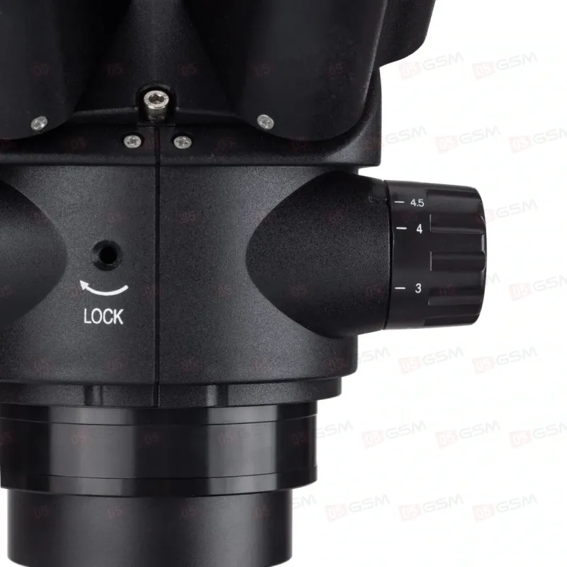 Микроскоп тринокулярный AmScope SM745NTP-B без стола и штатива (7-45X; черный) фото в интернет-магазине 05gsm.ru