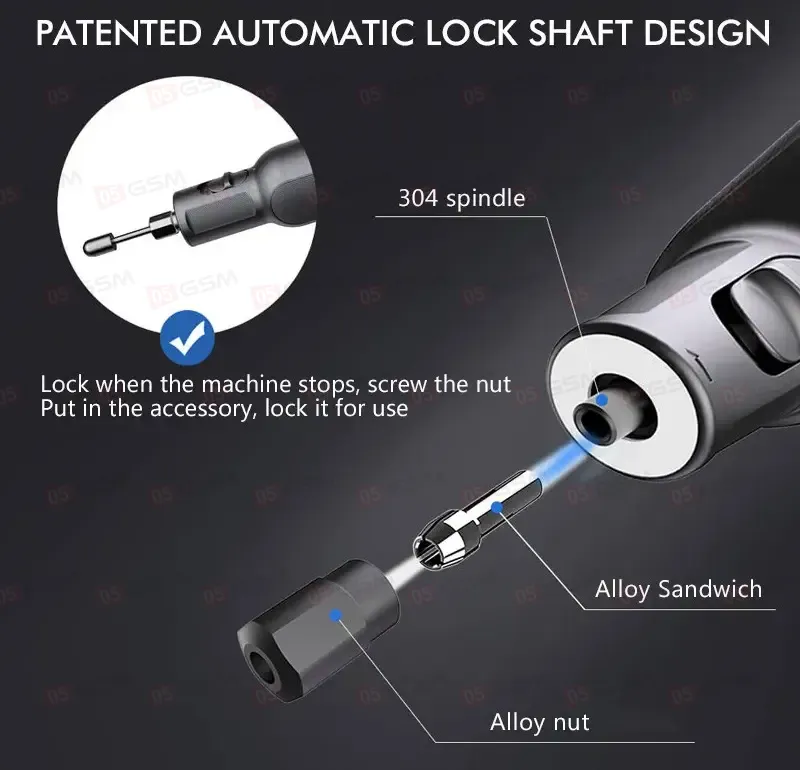 Шлифовальная машинка Greenworks AGK302 (Портативная; миниатюрная; набор в кейсе) фото в интернет-магазине 05gsm.ru