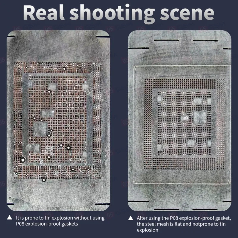 Термостойкое стеклышко-прокладка для пайки Lanrui P08 (От разбрызгивания припоя) фото в интернет-магазине 05gsm.ru