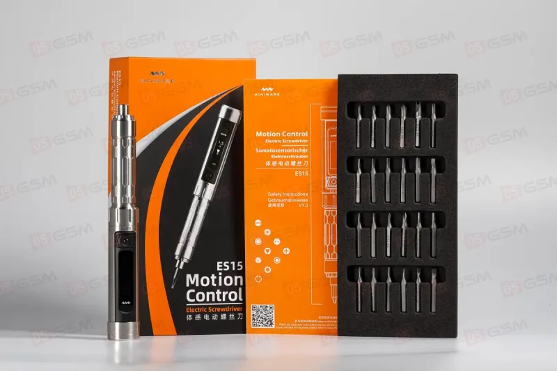 Отвертка электрическая Miniware ES15 (Многофункциональная; увесистая; в комплекте 24 биты)) фото в интернет-магазине 05gsm.ru