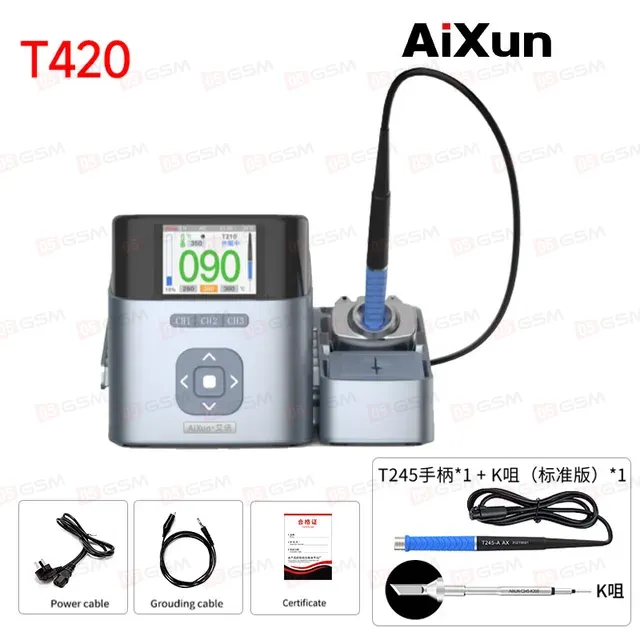 Паяльная станция Aixun T420 (Ручка 245 и 1 жало) фото в интернет-магазине 05gsm.ru