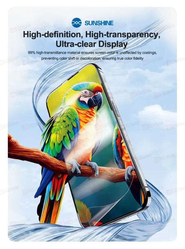 Пленка гидрогелевая для плоттера Sunshine SS-TP350 TPU-HD (Глянцевая; 1 штука; 120x180 мм) фото в интернет-магазине 05gsm.ru