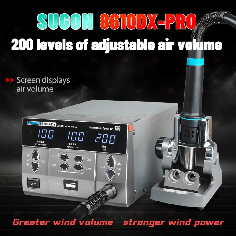 Термовоздушный фен Sugon 8620-DX Pro (Паяльная станция) фото в интернет-магазине 05gsm.ru