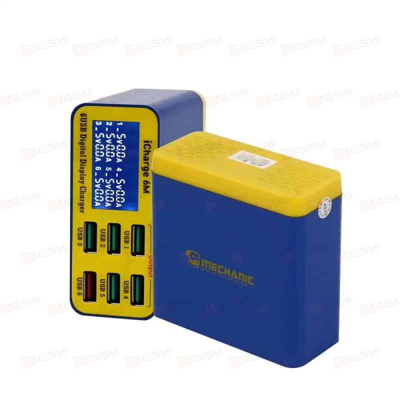 Многопортовое зарядное устройство Mechanic iCharger 6M (6 портов) фото в интернет-магазине 05gsm.ru