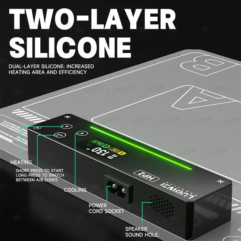 Монтажный коврик с подогревом Luowei LW-HP2 AI фото в интернет-магазине 05gsm.ru