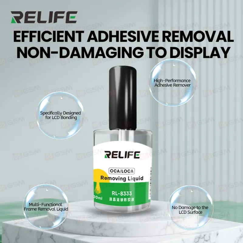 Жидкость для очистки дисплеев от OCA/LOCA Relife RL-8333 (20 мл) фото в интернет-магазине 05gsm.ru