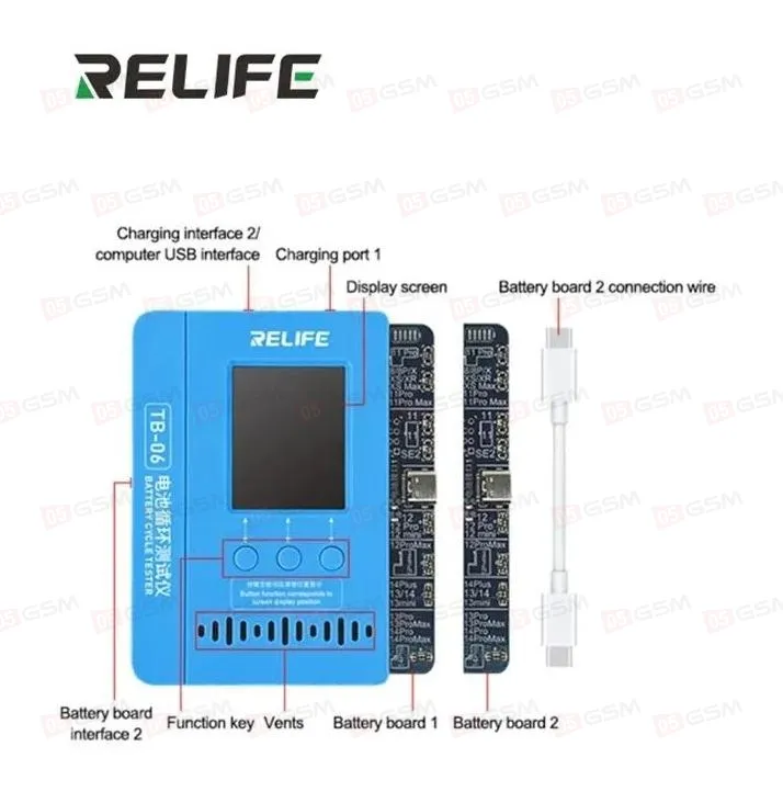 Программатор для аккумулятора Relife TB-06 фото в интернет-магазине 05gsm.ru