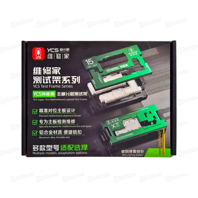 Колодка для теста платы iPhone 15 Series CN-version + US Version pin board (YCS iSocket 15 US) фото в интернет-магазине 05gsm.ru