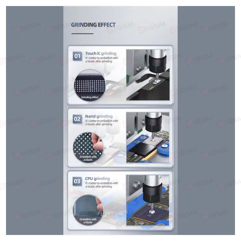 Шлифовальный станок для стачивания микросхем Aixun Grinder (2 Gen) фото в интернет-магазине 05gsm.ru