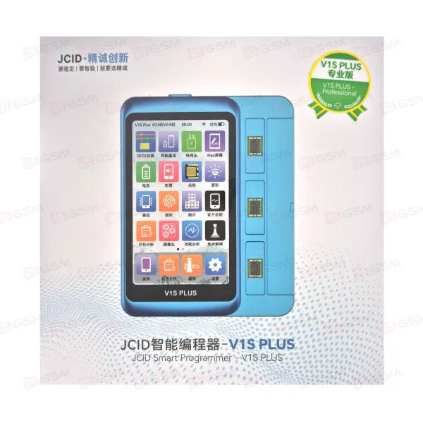Программатор JCID V1S Plus (Adaptors: 8-15PM Battery R&W; 12-15 & 13-15PM TrueTone) фото в интернет-магазине 05gsm.ru