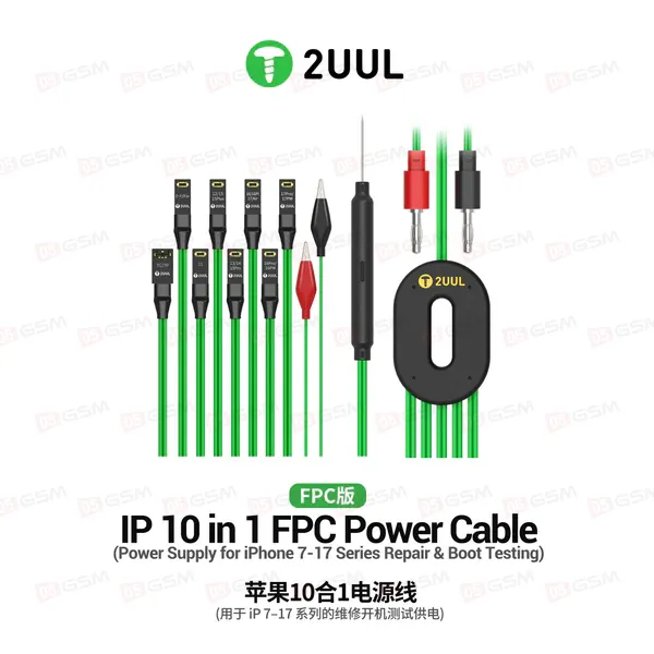 Кабель для теста через блок питания 2UUL PW10 (iPhone 7-17 Pro Max) фото в интернет-магазине 05gsm.ru