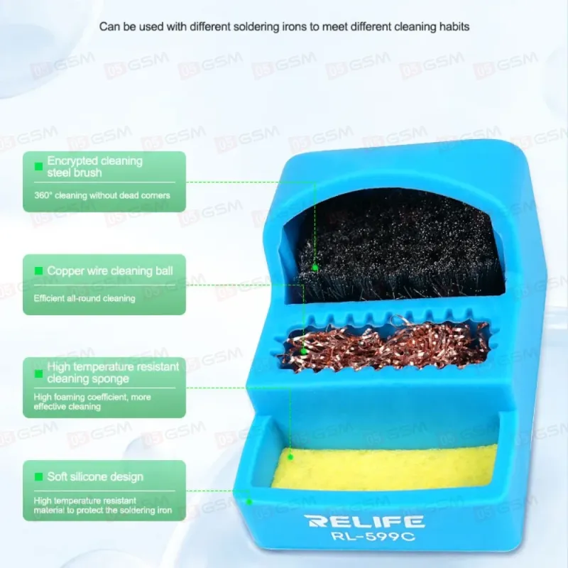 Очиститель паяльных жал Relife RL-599C (3 в 1) фото в интернет-магазине 05gsm.ru
