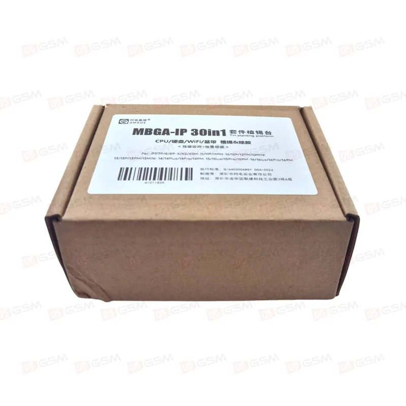 Набор трафаретов Amaoe MBGA-IP 30 in 1 для iPhone 7-16 Pro Max (CPU/NAND/Wi-Fi/Baseband chip) фото в интернет-магазине 05gsm.ru