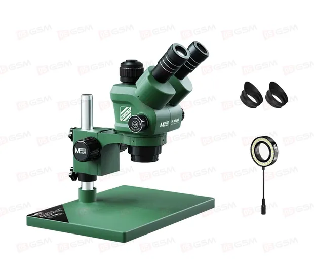 Микроскоп тринокулярный MaAnt Sky Eye T3 с подсветкой (6.5-58X; зеленый) фото в интернет-магазине 05gsm.ru