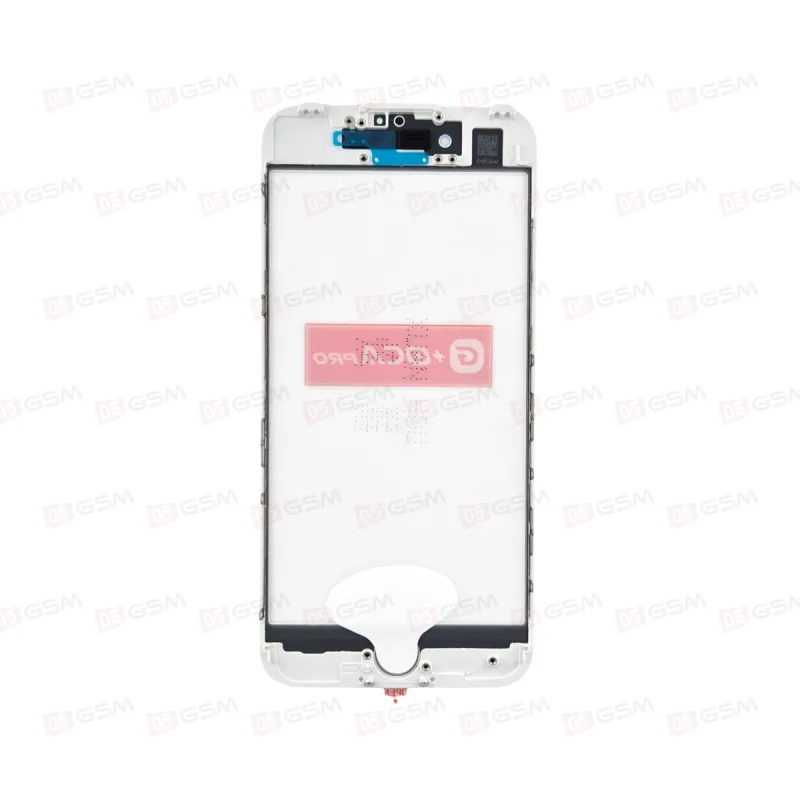 Стекло G+OCA iPhone 7G белое с РАМКОЙ+OCA пленка фото в интернет-магазине 05gsm.ru