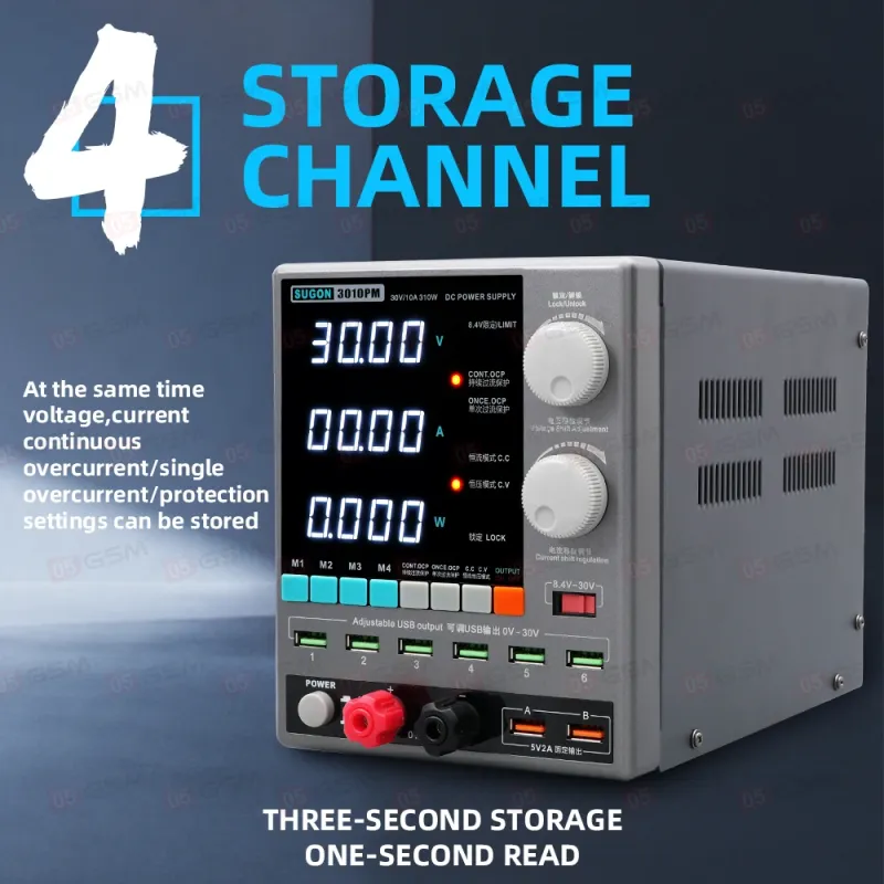 Блок питания Sugon 3010PM (Линейный; программируемый; 30 В; 10 А) фото в интернет-магазине 05gsm.ru
