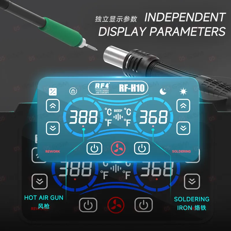 Паяльная станция с термофеном RF4 RF-H10 фото в интернет-магазине 05gsm.ru