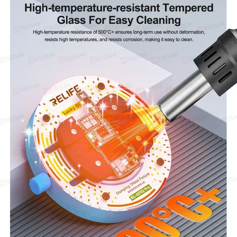 Держатель платы Relife RL-601Q Pro (Поворотный; закаленное стекло) фото в интернет-магазине 05gsm.ru