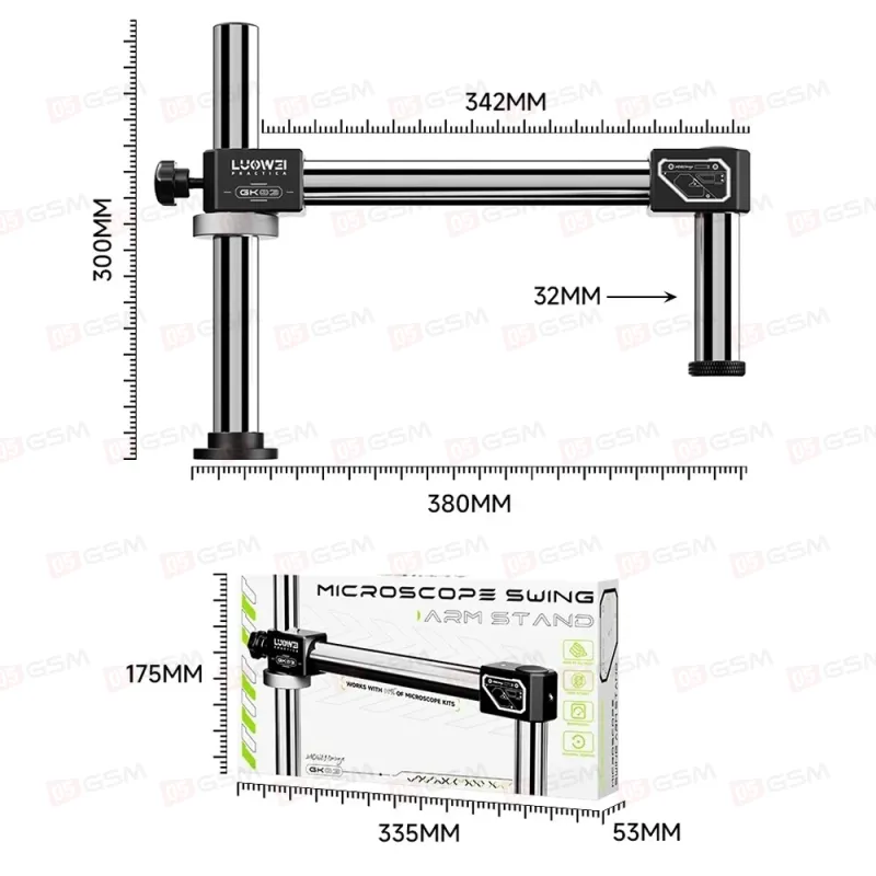 Штатив для микроскопа Luowei LW-GK03 фото в интернет-магазине 05gsm.ru
