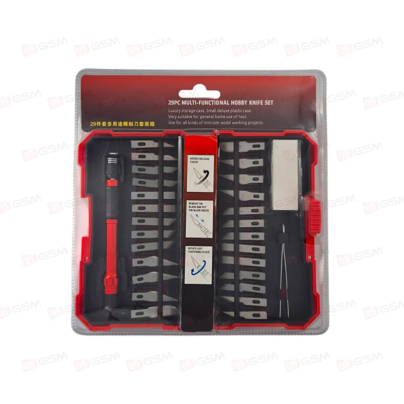 Набор лезвий с держателем 29PC (В красном кейсе) фото в интернет-магазине 05gsm.ru