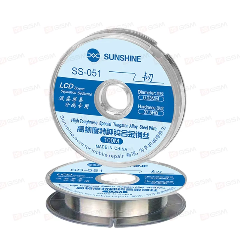 Проволока для снятия стекла Sunshine SS-051 (0.03 мм; 100 м) фото в интернет-магазине 05gsm.ru