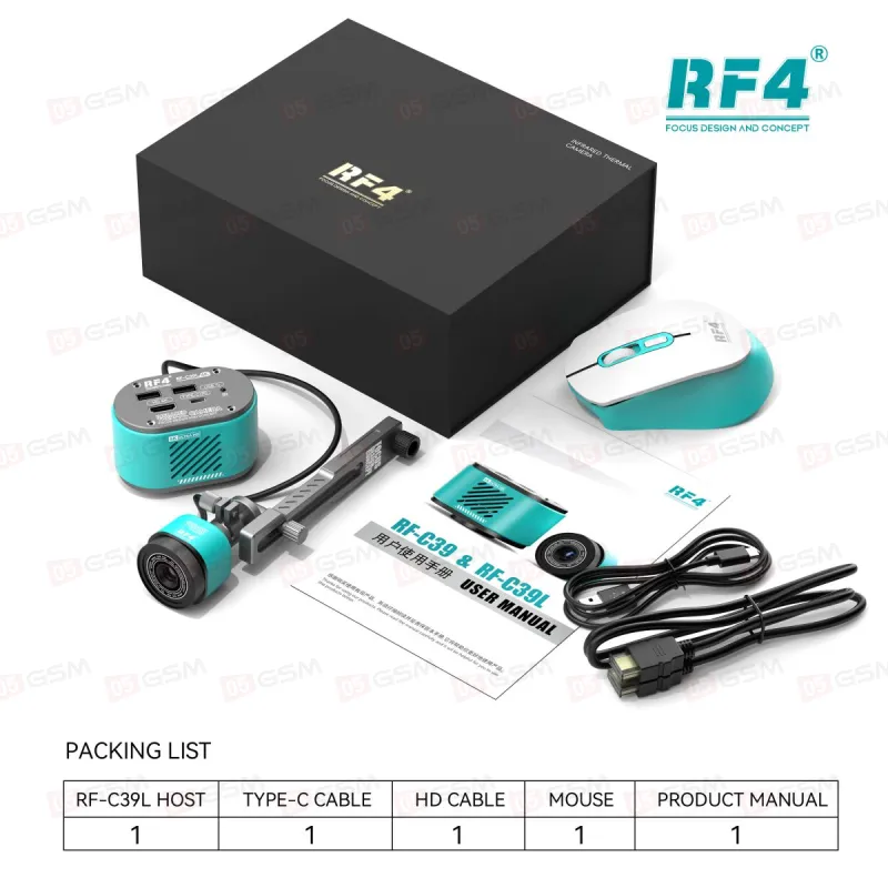 Камера на микроскоп с тепловизором на кронштейне RF4 RF-C39L (1080P/4K) фото в интернет-магазине 05gsm.ru