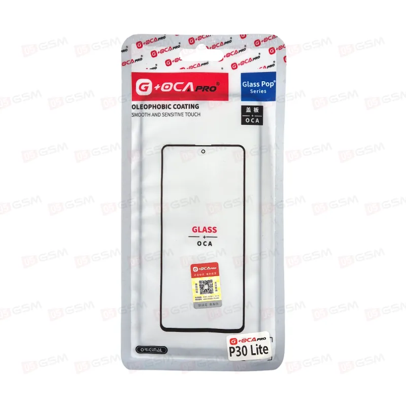 Стекло + OCA (G+OCA) Huawei P30 LITE / Honor 20s черный фото в интернет-магазине 05gsm.ru