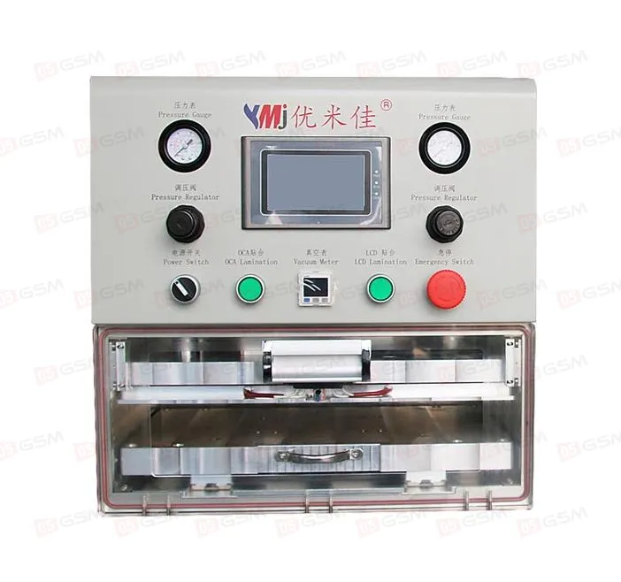 Комплект для переклейки дисплеев YMJ TTH-200 (Ламинатор 15" и двухступенчатая помпа) фото в интернет-магазине 05gsm.ru